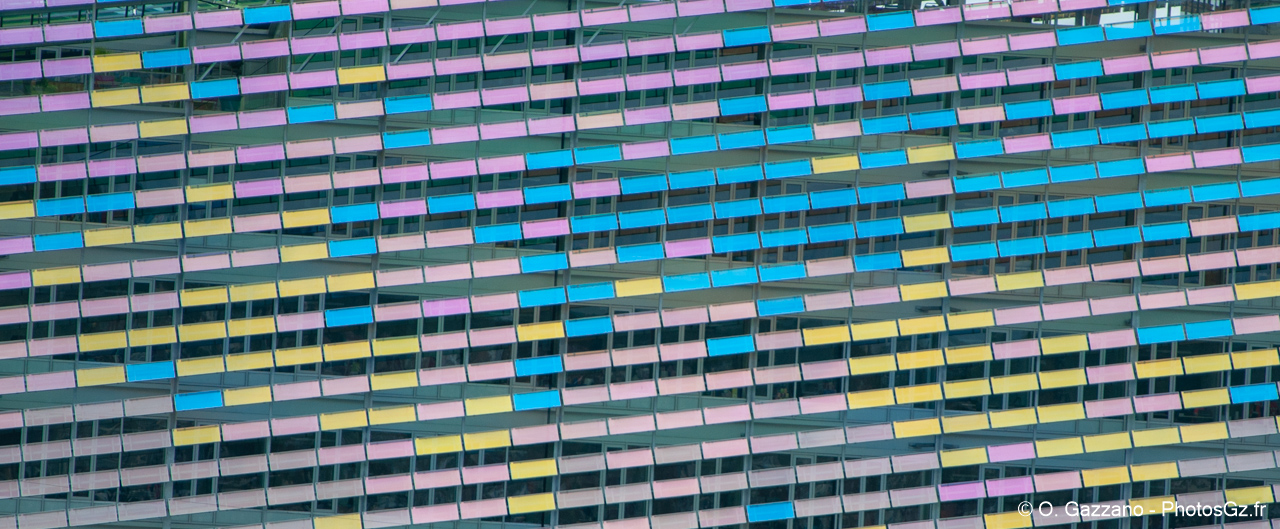 Facade d’un immeuble..Rouen, France - 9 juin 2019